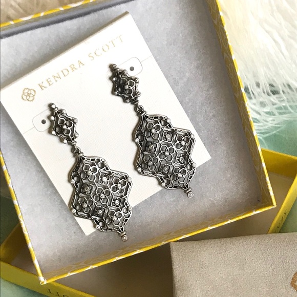 Kendra Scott Jewelry - Kendra Scott Renee Statement Earrings Silver